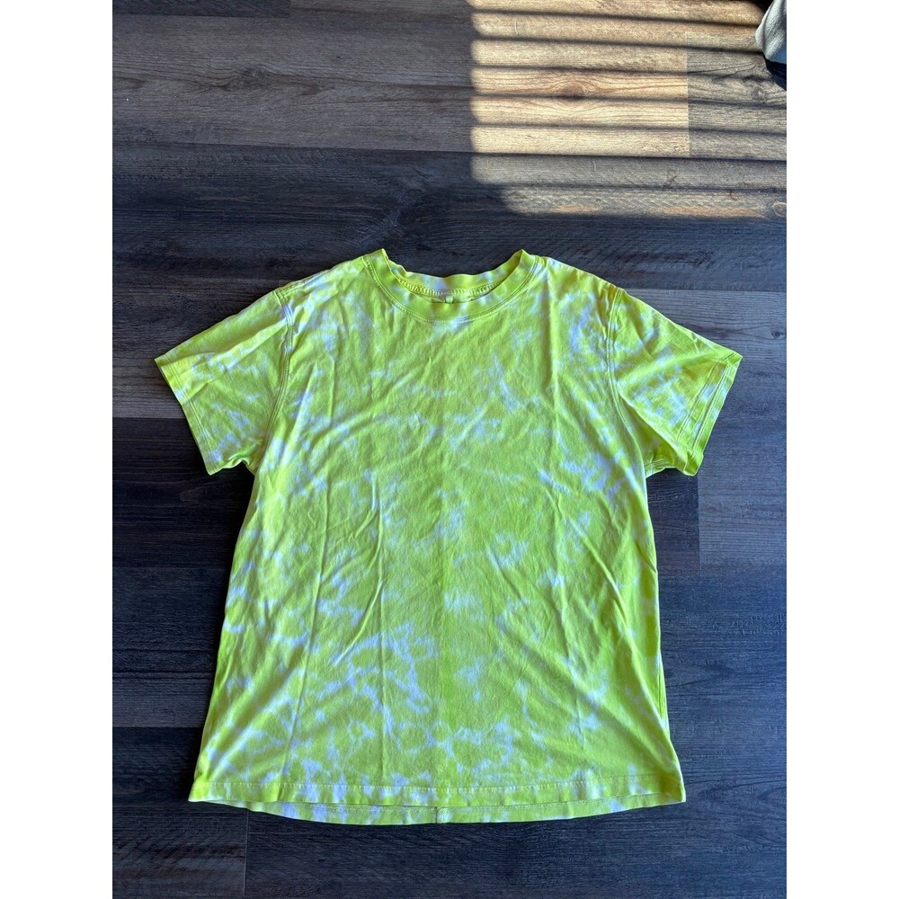 Lululemon Womens All Yours Tee Marmoleado Tie Dye Eccentric Lime Top Shirt